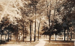 LPS16 Adrian Michigan Monument Park Postcard RPPC