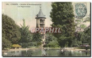 Old Postcard Paris Jardin d'Acclimation The Dovecote