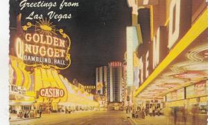 BF17961 fremont street at night las vegas nevada  USA front/back image