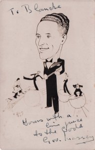Geo Massey Jazz Big Band Birmingham Caricature Hand Signed Autograph