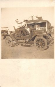 H81/ Early Automobile Auto People Interesting RPPC Postcard c1910 182