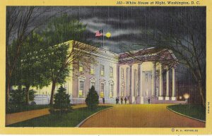 The White House at Night Washington DC (Looks Very Different Today)