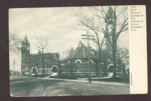 GREENSBORO NORTH CAROLINA NC FIRST PRESBYTERIAN CHURCH VINTAGE POSTCARD