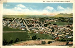 Evanston Wyoming Birdseye View c1900-20s Vintage Postcard