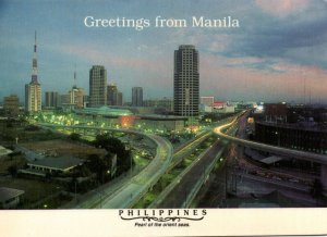 PC PHILIPPINES, MANILA, PEARL OF THE ORIENT SEAS, Modern Postcard (b43130)