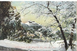 America Postcard - Winter Scene at Mount Hamilton - California - Ref 5282A