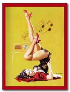 Vintage Pinup Retro Pin-up Girl Art Gil Elvgren REPRO