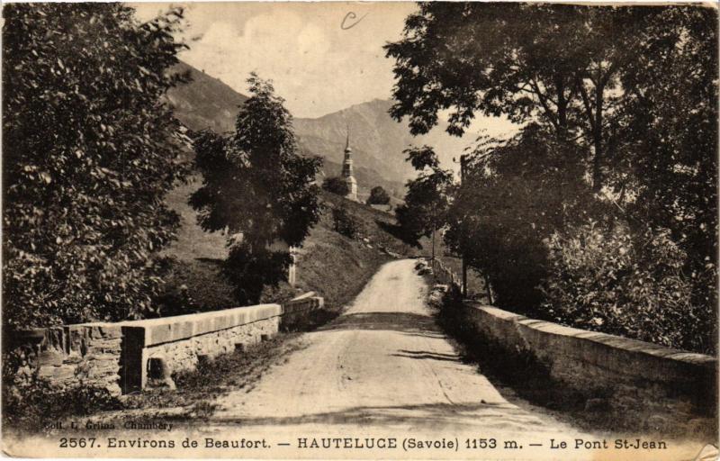 CPA  Environs de Beaufort - Hauteluce (Savoie) 1153 m - Le Pont St-Jean (651241)