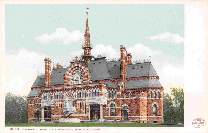 Caldwell Hart Colt Memorial Hartford Connecticut 1905c postcard