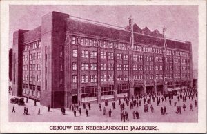 Netherlands Utrecht Gebouw Der Nederlandsche Jaarbeurs Vintage Postcard C067