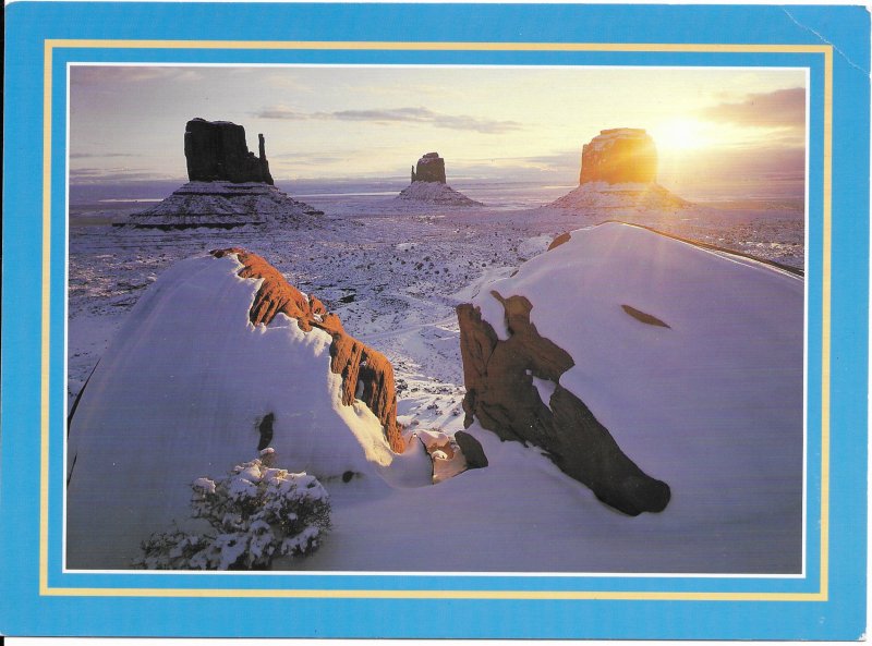 US Arizona - Utah. Monument Valley. Photo by Tom Till.  Mint.  *creases.