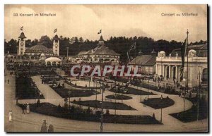 Old Postcard konzert im Mittelfeld Swiss National Exhibition Bern 1904