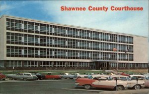 Topeka Kansas KS Court House 1950s-60s Postcard