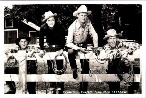 Repro, OK Oklahoma City GENE AUTRY Charles F Hunters Movie Stills 4X6 Postcard