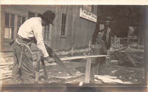 J14/ Kelso Washington RPPC Postcard c1910 E.A. Knight Lumber Yard  256