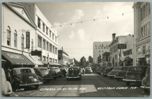 WEST PALM BEACH FL CLEMATIS STREET VINTAGE REAL PHOTO POSTCARD RPPC