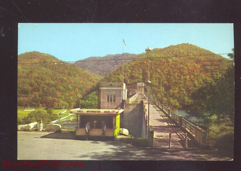 HINTON WEST VIRGINIA WALKWAY BLUESTONE DAM ENTRANCE VINTAGE POSTCARD