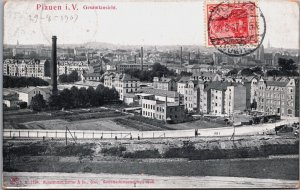 Germany Plauen i.V. Gesamtansicht Vintage Postcard C047