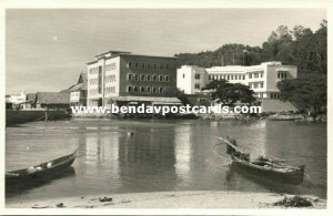 british north borneo, SABAH JESSELTON, Partial View from the Water (1940s) RP