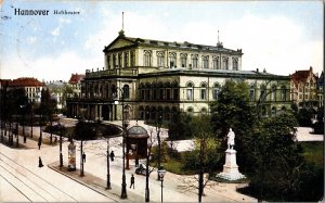 Hannover Hoftheater WOB Note Delmenhorst Postcard Vintage Antique Foreign Street 