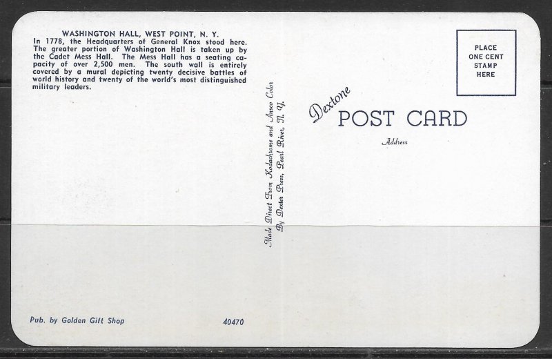 New York, West Point - Washington Hall - [NY-730]