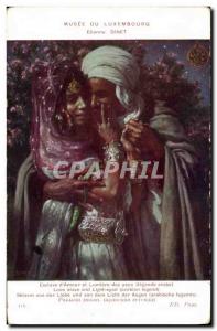 Old Postcard Fantasy Orientalism Musee du Luxembourg Etienne Dinet Slave d & ...