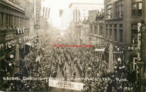 MN, Saint Paul, Minnesota, RPPC, American Legion Parade, Iowa Chapter,CoMo Photo