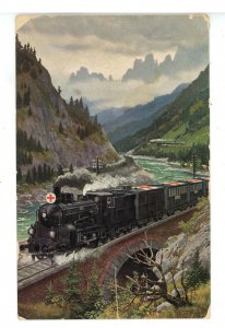 Military - WWI, Red Cross Train   (corner wear)