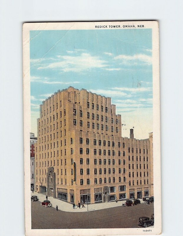 Postcard Redick Tower, Omaha, Nebraska