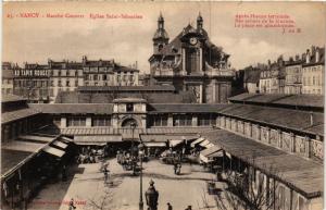 CPA AK NANCY - MarchÃ© Couvert - Ãglise St-Sebastien (386018)