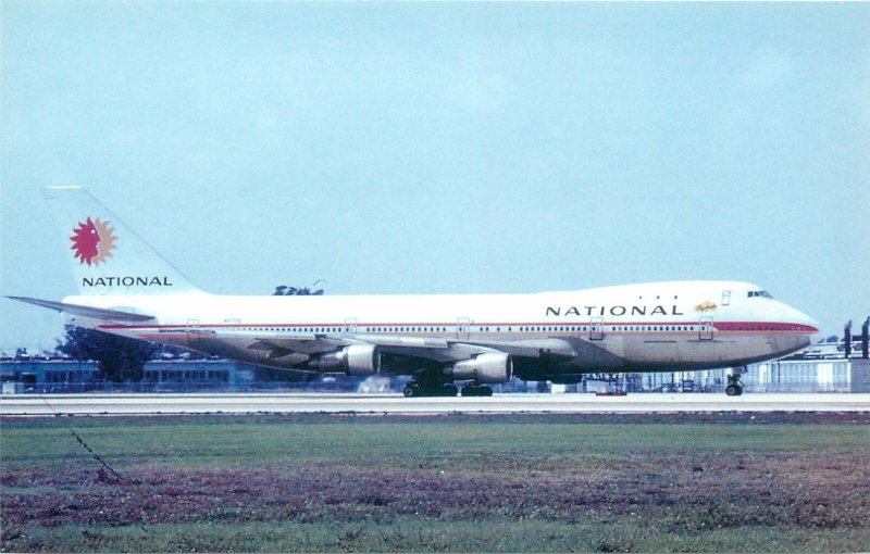 Eastern airlines boeing 747 plane aircraft aviation Postcard