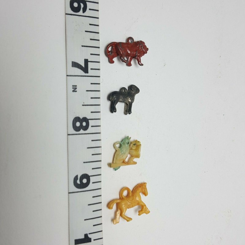 Vintage Collection Miniature Plastic Toys Turtle Rabbit Goat Fish 