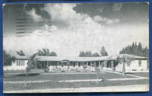 Garden State Motel St Petersburg Floridafl 1950s old litho postcard