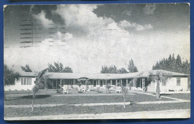 Garden State Motel St Petersburg Floridafl 1950s old litho postcard