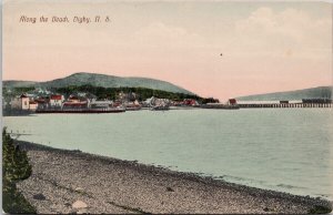 Digby NS Along The Beach Nova Scotia Unused Davis & Co Postcard H40