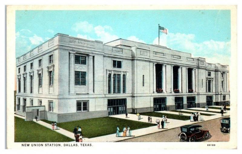 Early 1900s New Union Station, Dallas, TX Postcard