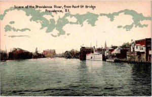 Providence, Rhode Island - Scene of the Providence River, from Point St. Bridge