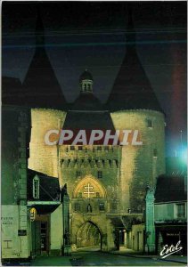 Modern Postcard Nancy (Meurthe et Moselle) Gate Craffe night view (1436)