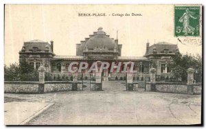 Old Postcard Berck Beach Cottage Dunes