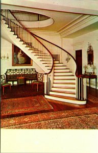 Montmorenci Stair Hall Winterthur Museum Delaware DE UNP Chrome Postcard A9