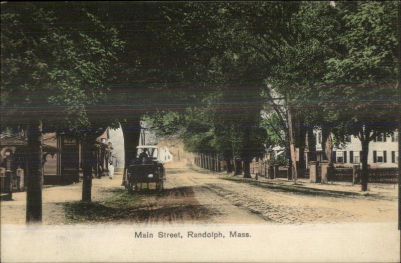 Randolph MA Main St. c1910 Used Postcard