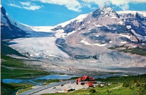 Canada The Canadian Rockies The Columbia Icefields and Chalet With Athabasca ...