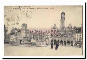 Saint Quentin Old Postcard Place of & # City 39hotel