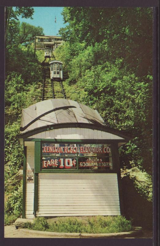 Fenelon Place Elevator,Dubuque,IA Postcard BIN