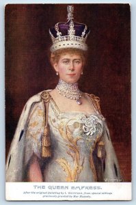 England Postcard The Queen Empress Victoria Mary May c1910's Oilette Tuck Art