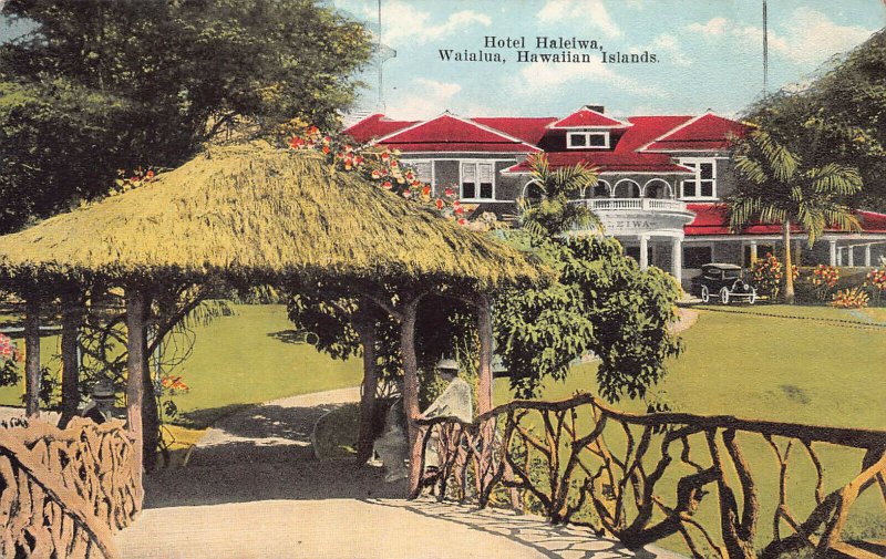 Hotel Haleiwa, Waialua, Hawaiian Islands, early postcard, unused