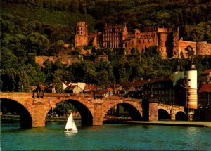 Germany Heidelberg Old Bridge and Castle