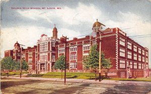 St. Louis Missouri 1910 Postcard Soldan High School Building