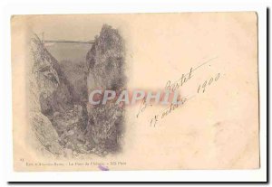 Surroundings of & # 39Aix les Bains Old Postcard Bridge of & # 39abime