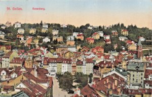 St. Gallen Rosenberg Switzerland~1930 City View Postcard